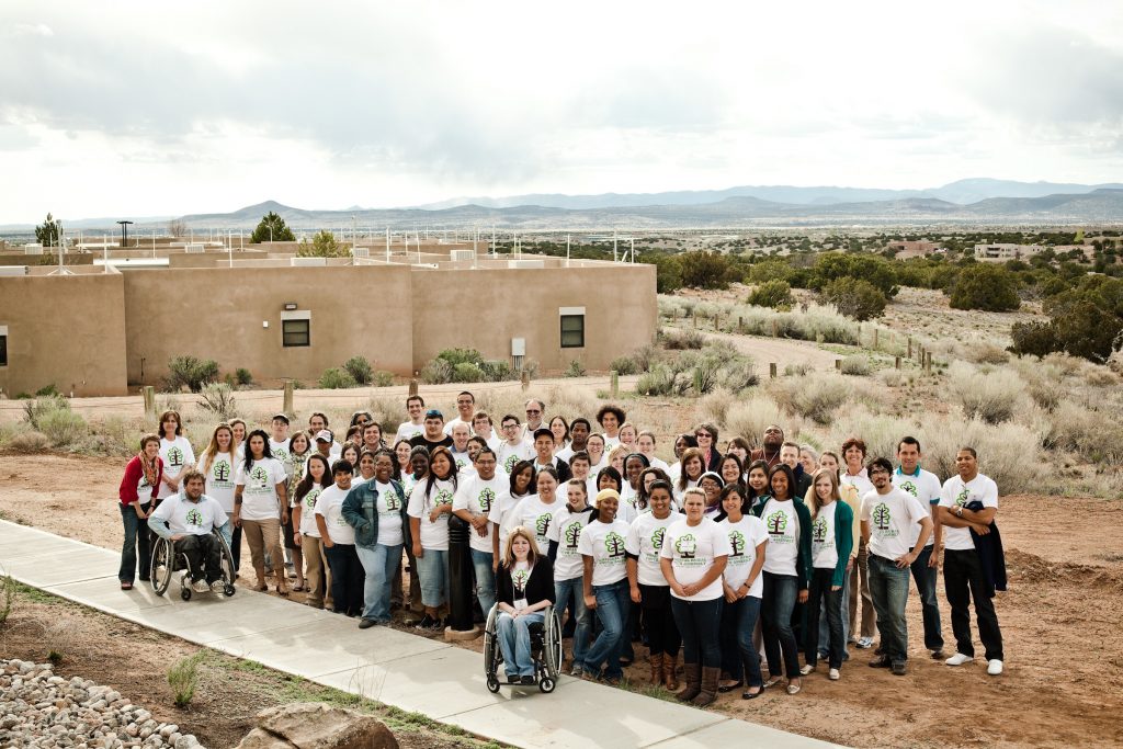 Participants of the 2010 Youth Assembly in Santa Fe, New Mexico gather