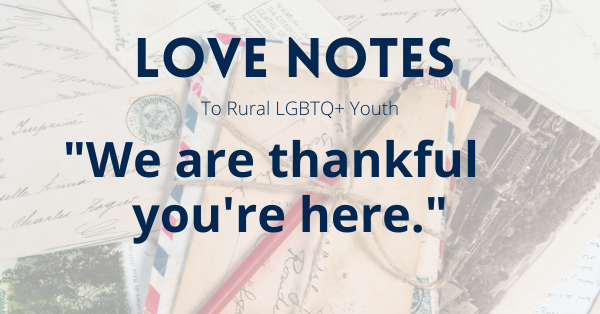 LGBTQ Love Notes Thankful You Are Here Anderson