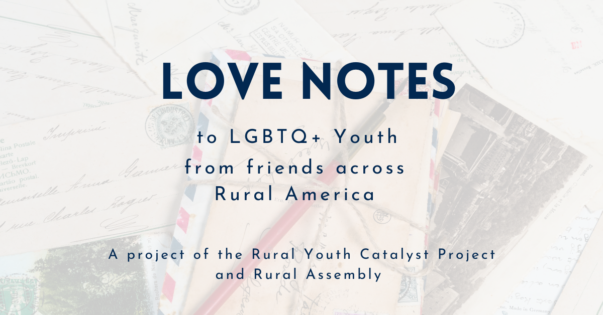 Love Notes Rural LGBTQ logo