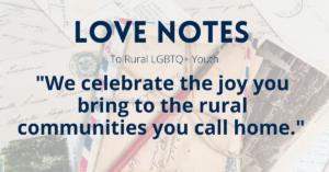 Rural LGTBQ Love Note NC Center