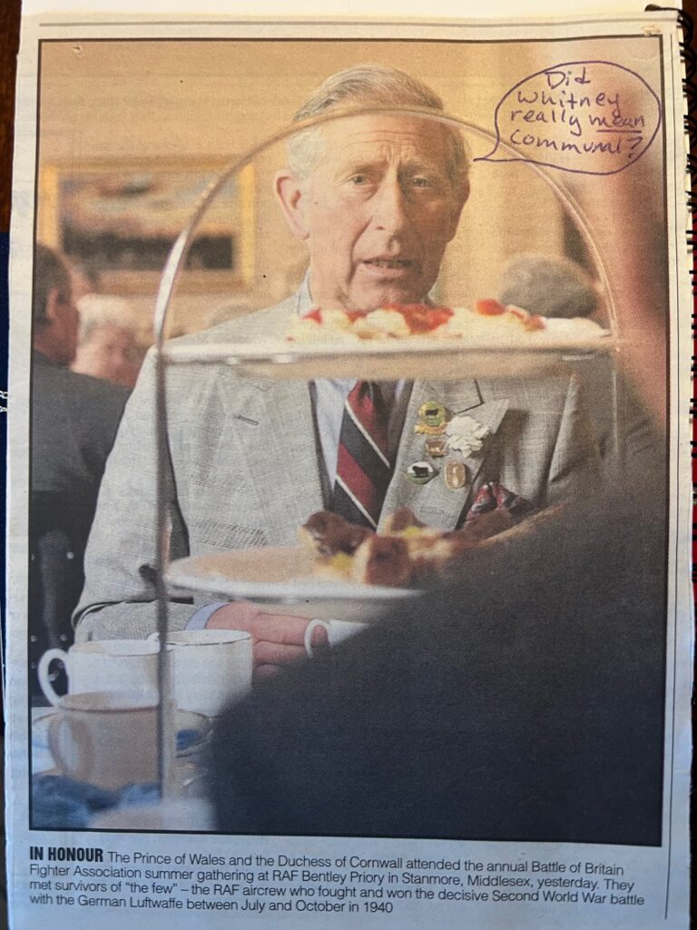 Prince Charles newspaper clipping